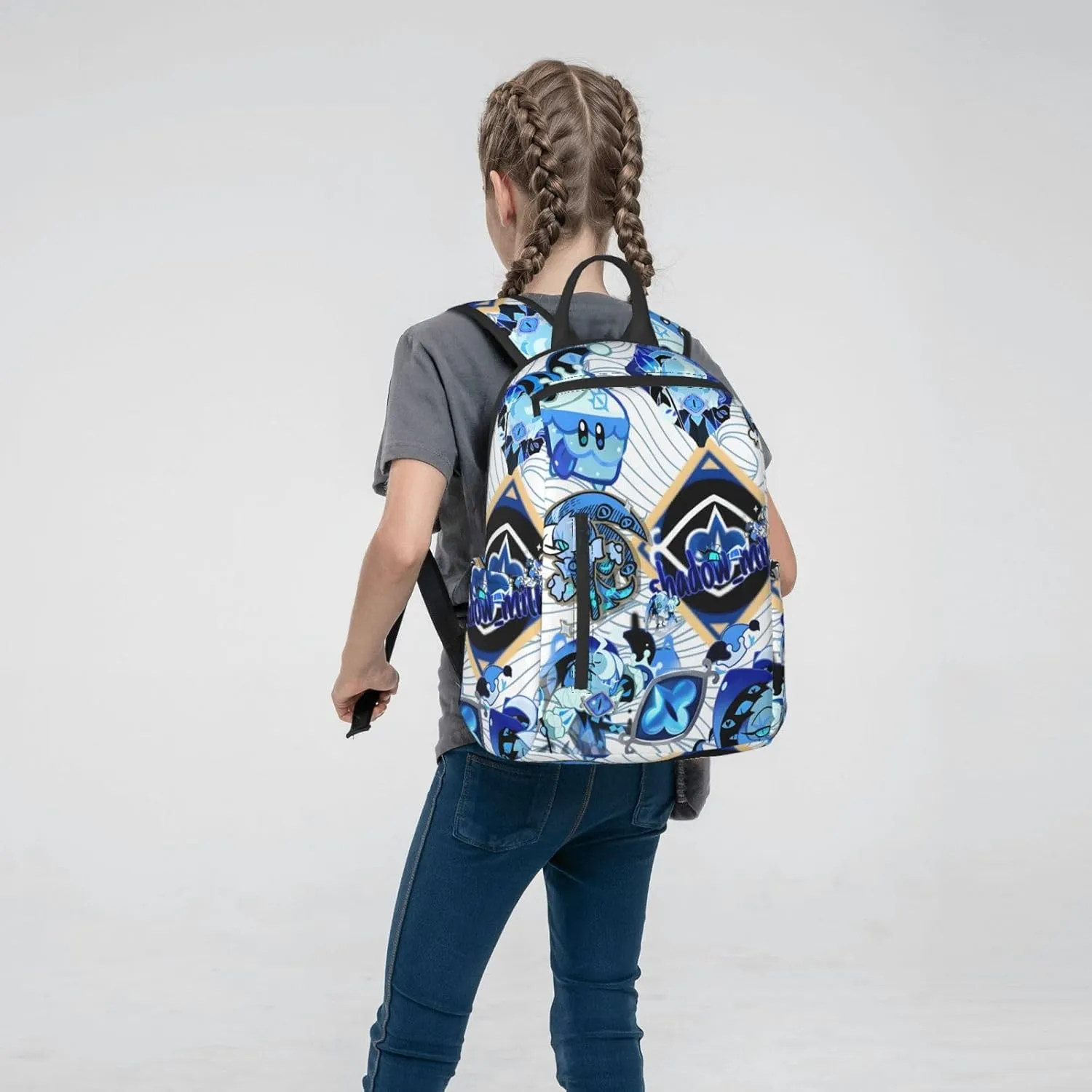 Shadow Milk Cookie Fashionable Casual Backpacks, Travel Bags For Boys And Girls(17ï¼‰