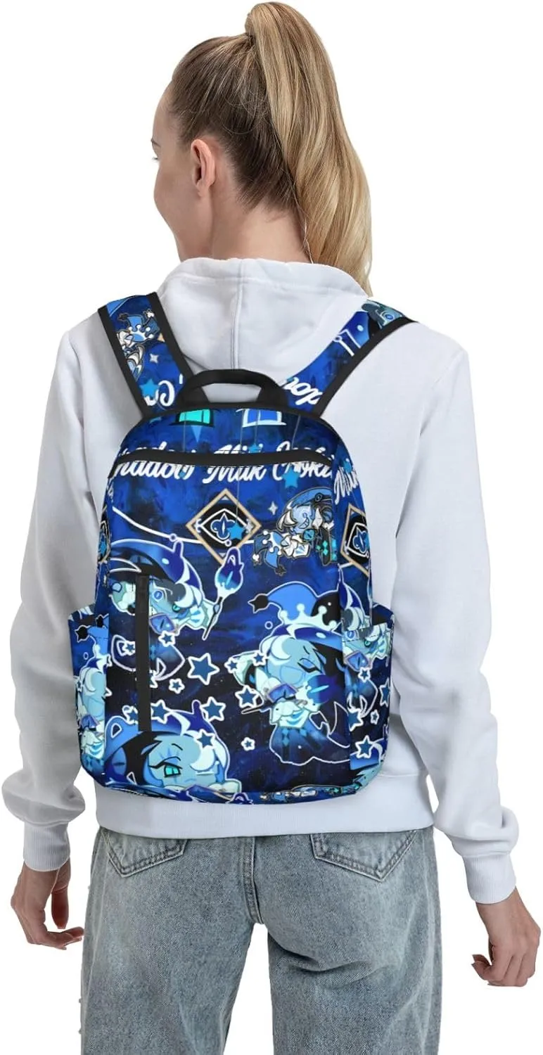 Shadow Milk Cookie Fashionable Casual Backpacks, Travel Bags For Boys And Girls(17ï¼‰