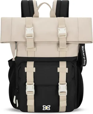 Sherpani Sedona, Travel Backpack Purse, Laptop Backpack, Recycled Nylon Backpack, Fits 15 Inch Laptop (Con Leche)