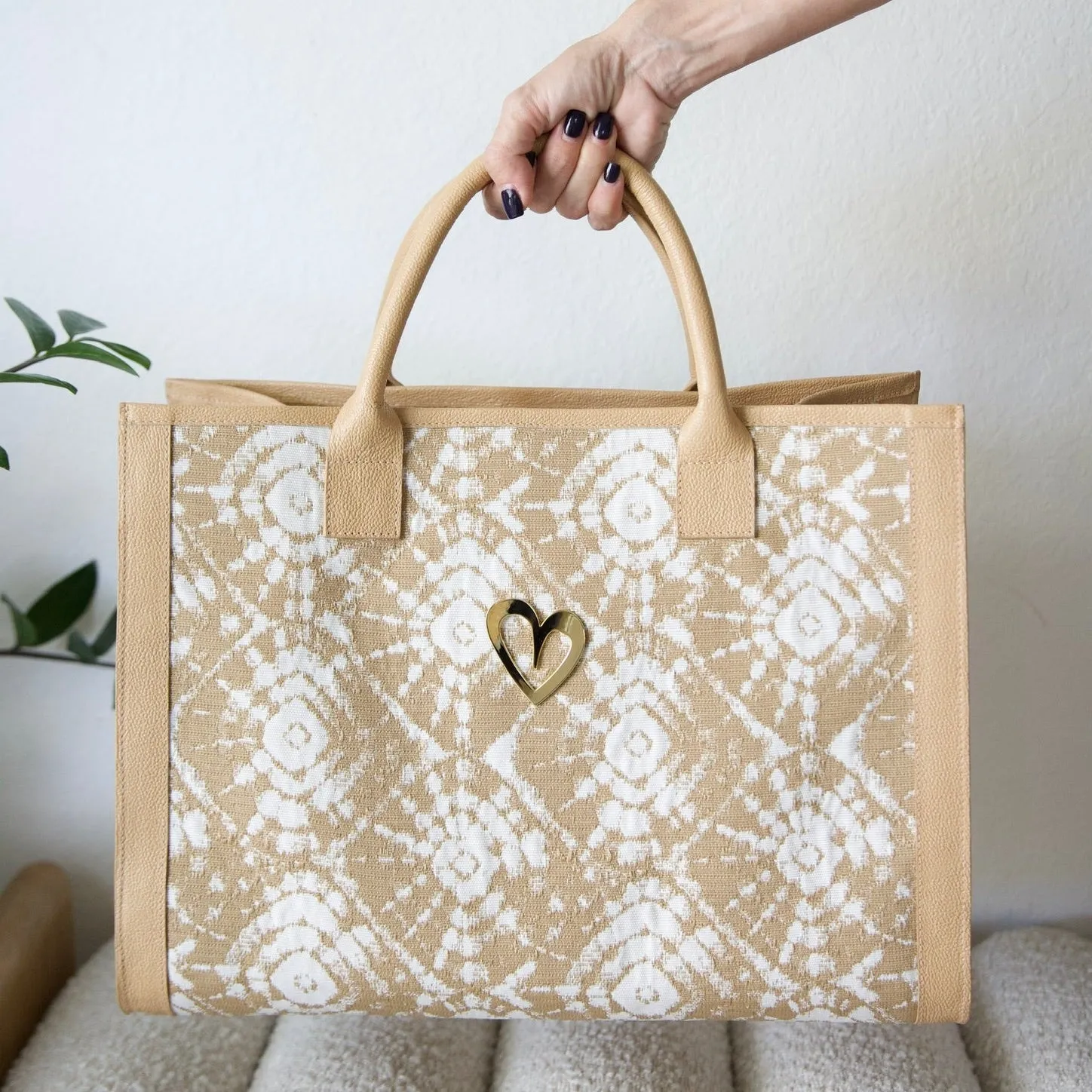 Sienna Tote Bag - Beige [ Big ]