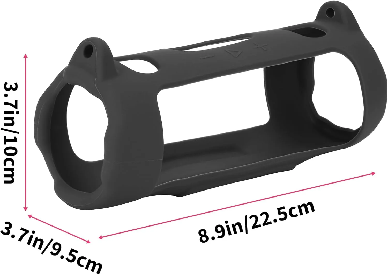 Silicone Cover Compatible with Charge 6 Portable Waterproof Drop-Proof Speaker (Black)