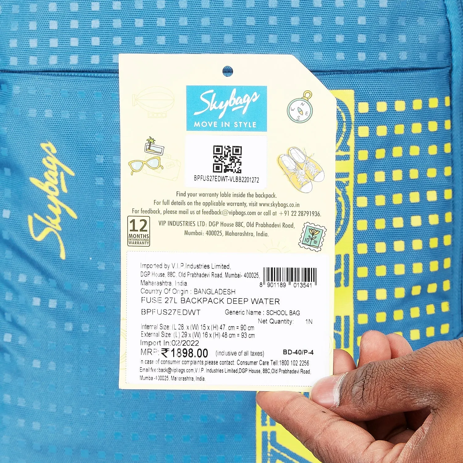 Skybags Fuse  27L Backpack