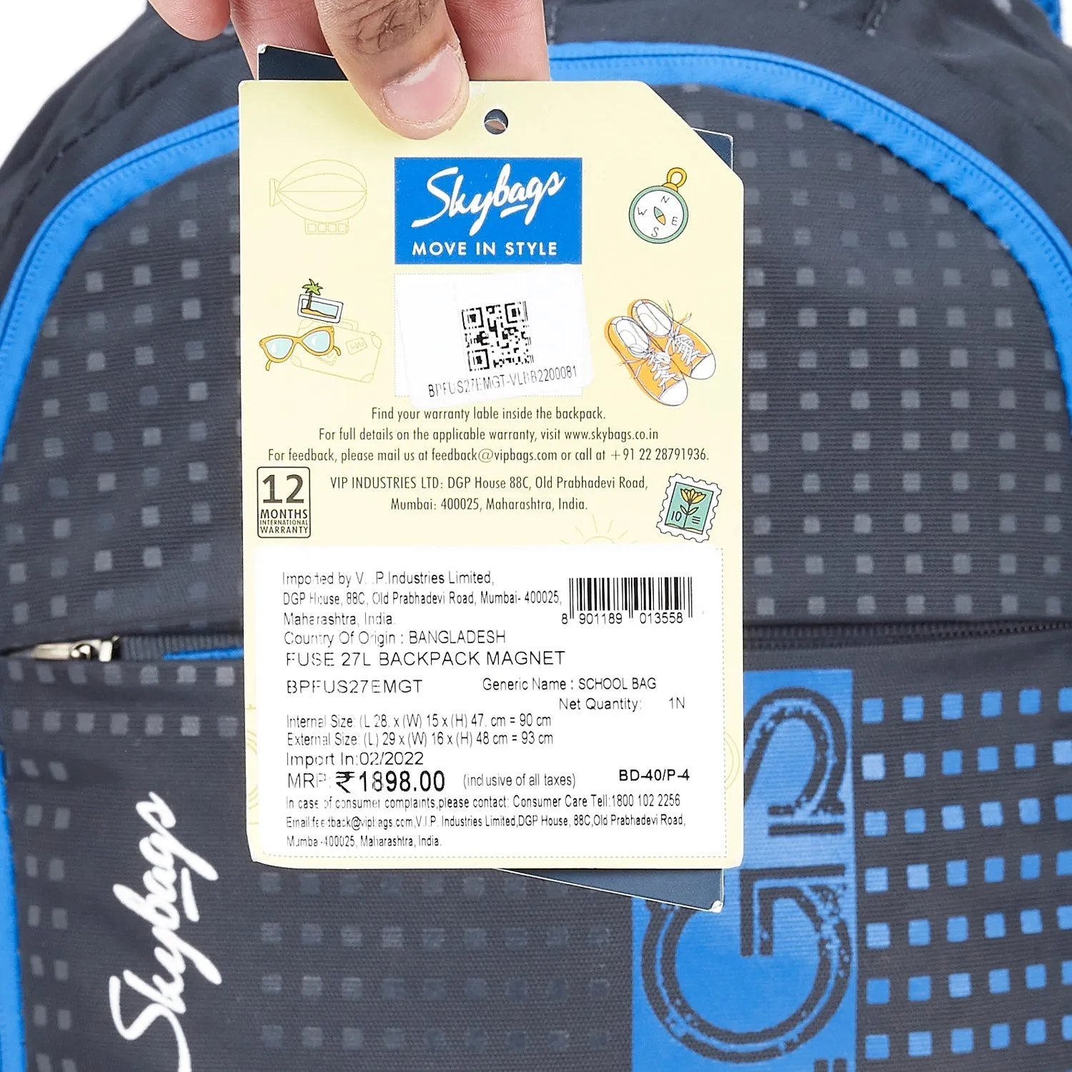 Skybags Fuse  27L Backpack