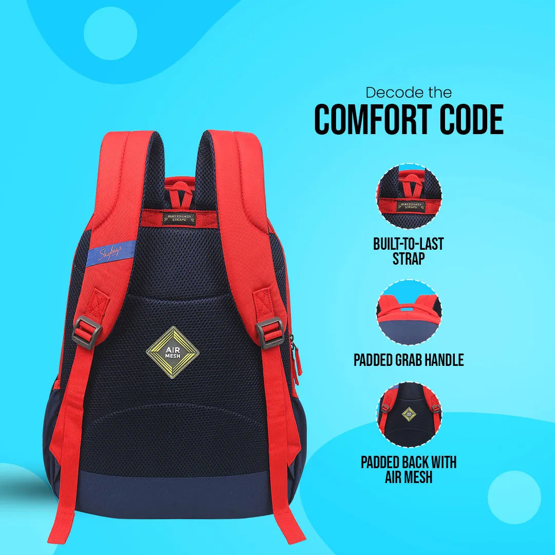 Skybags New Neon 23-10  School BP (H) Red