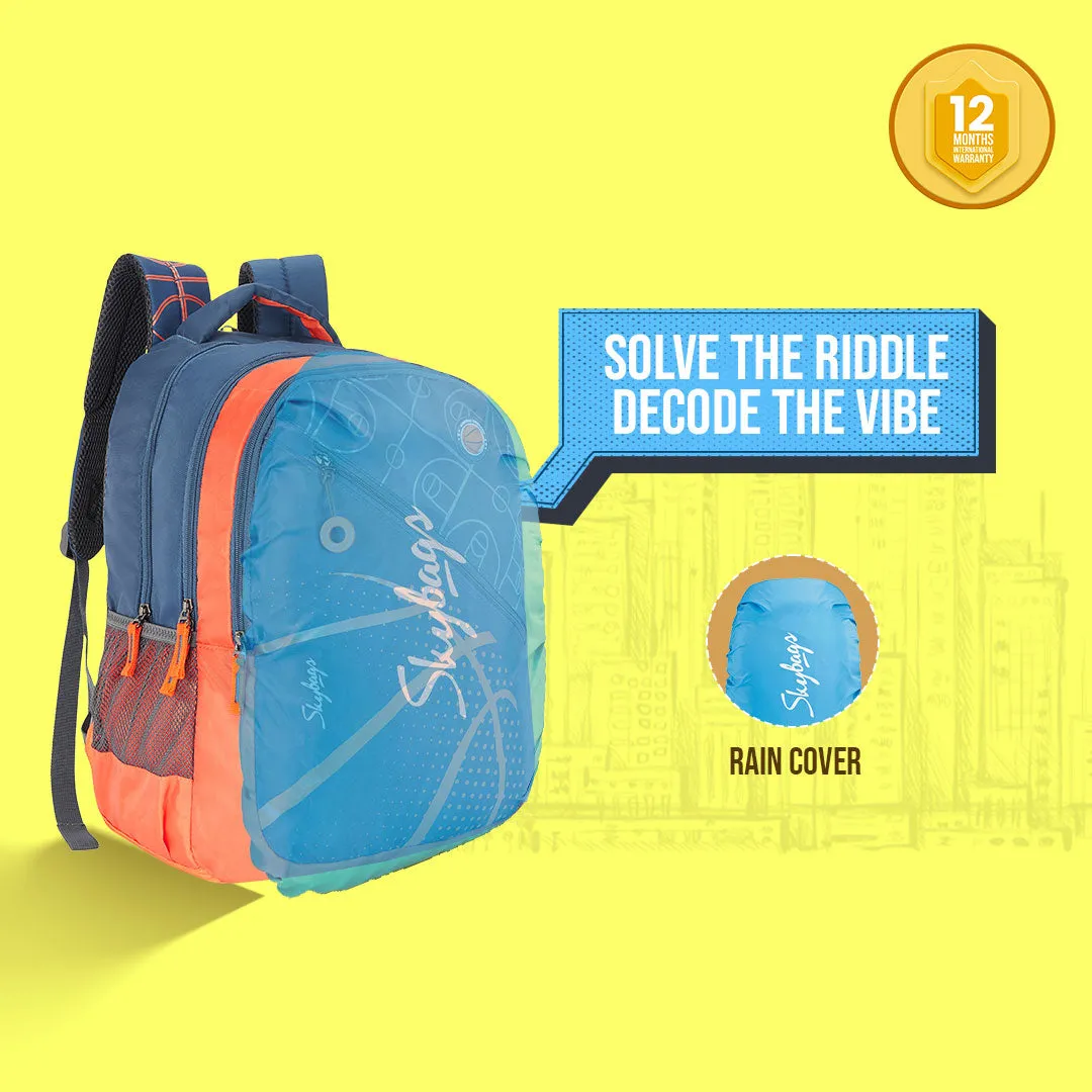 Skybags Skybags Riddle  School Bp-Rc Blue Orange