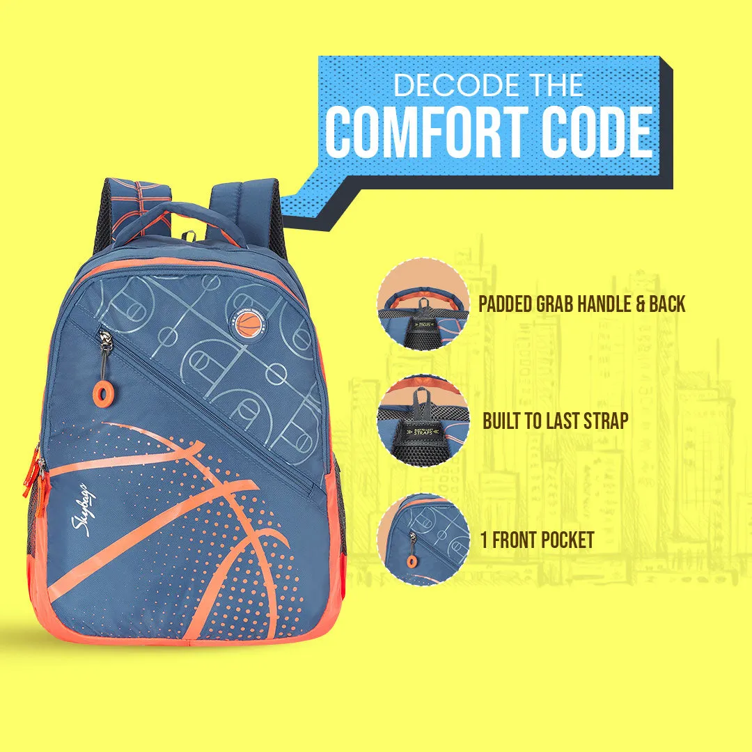Skybags Skybags Riddle  School Bp-Rc Blue Orange