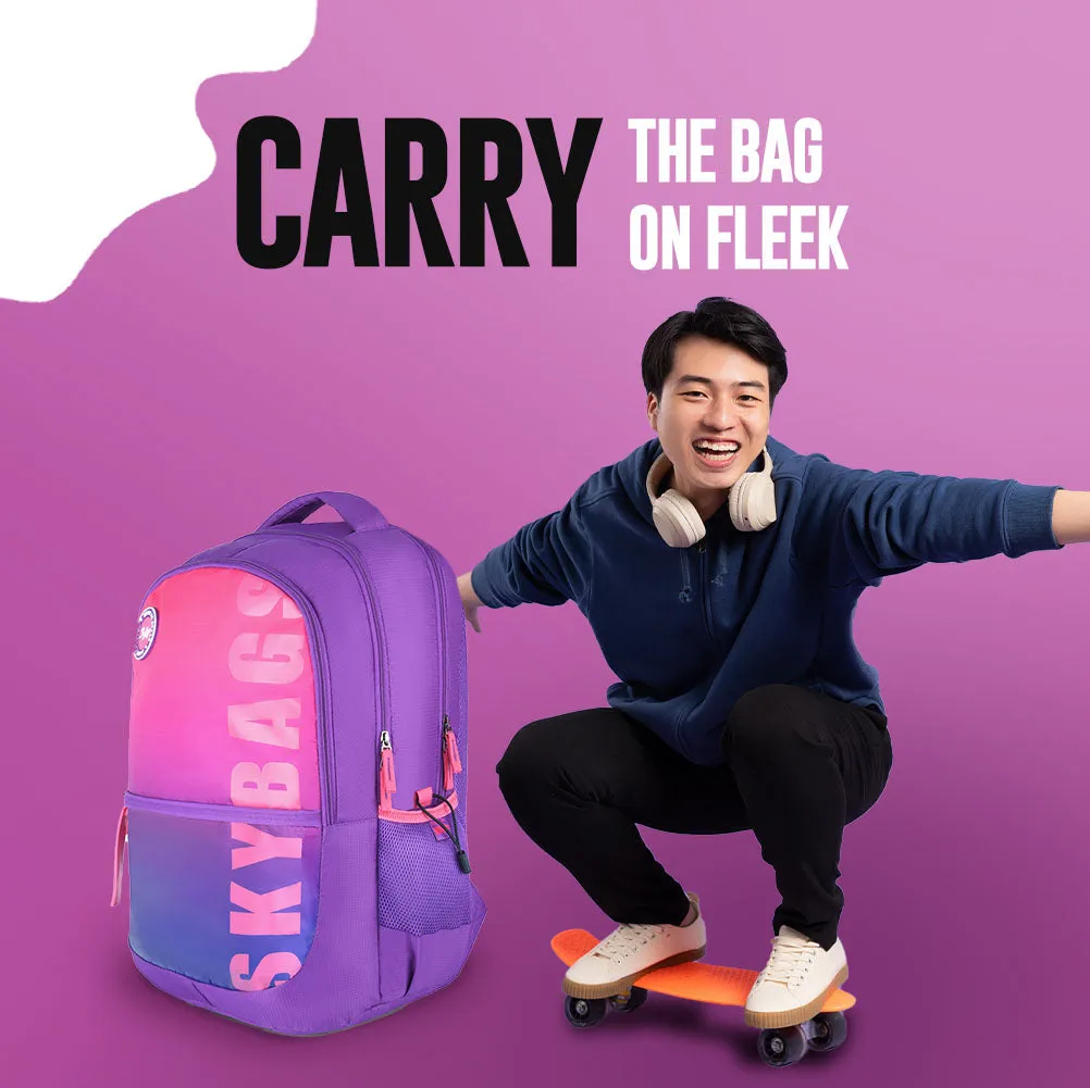 Skybags Squad Plus 04  School Backpack Purple