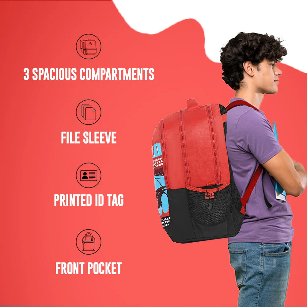 Skybags Squad Plus 05  School Bp Imperial Red