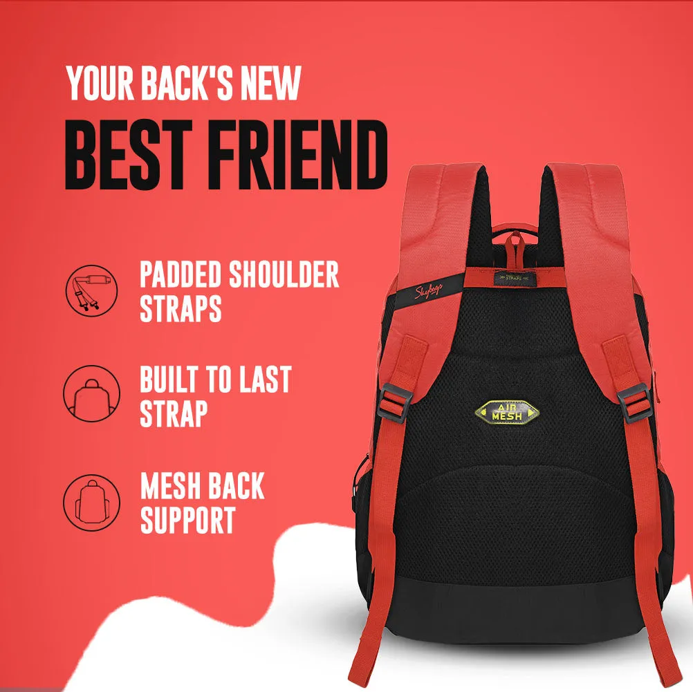Skybags Squad Plus 05  School Bp Imperial Red
