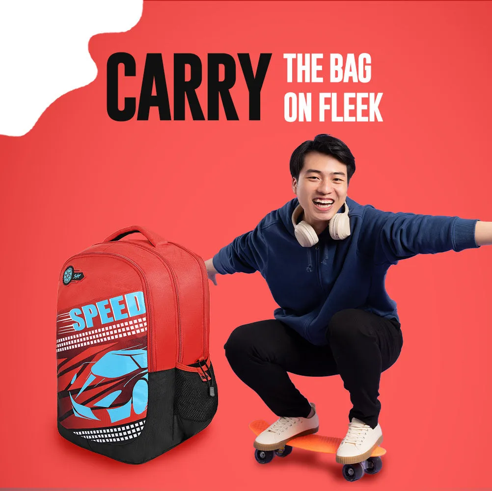 Skybags Squad Plus 05  School Bp Imperial Red