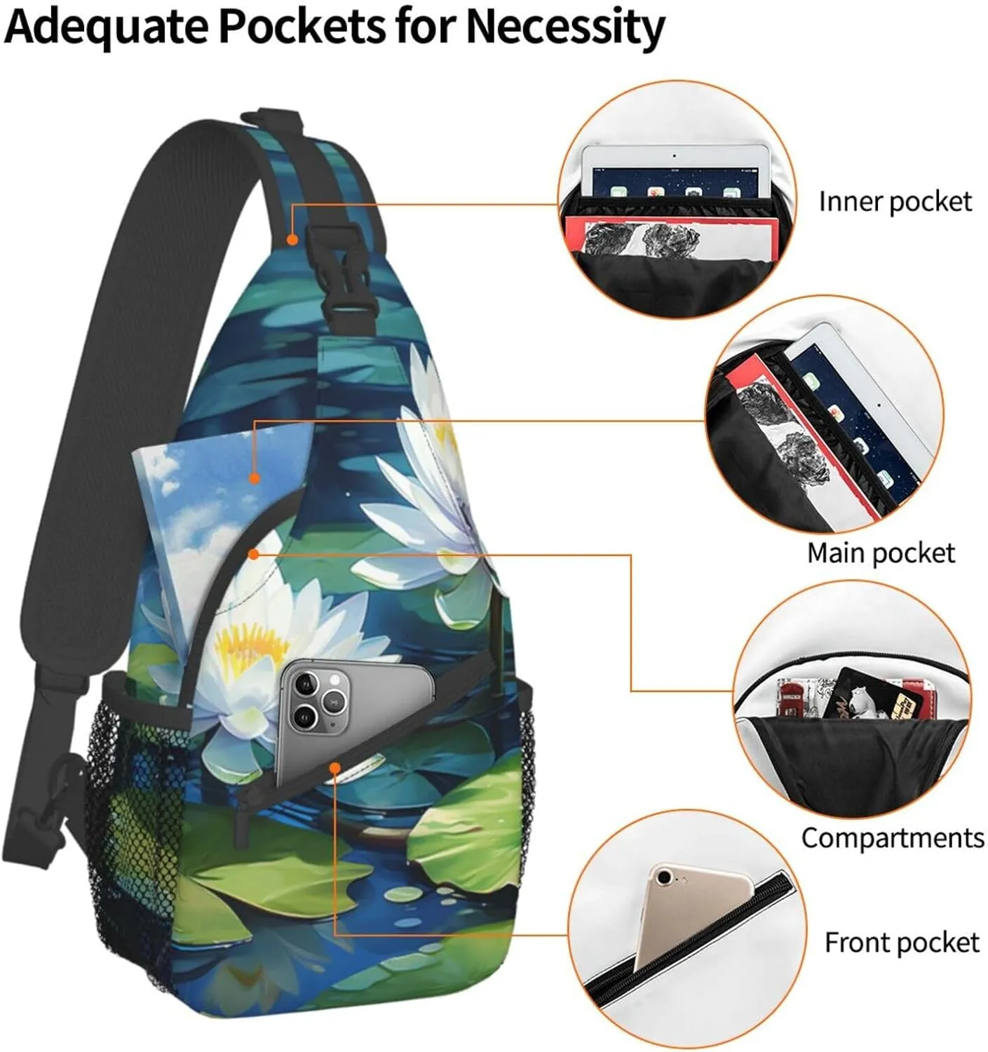 Slim Sling Bag for Women Woman Holding Child Cross Chest Bag Diagonally Casual Fashion Travel Hiking Daypack