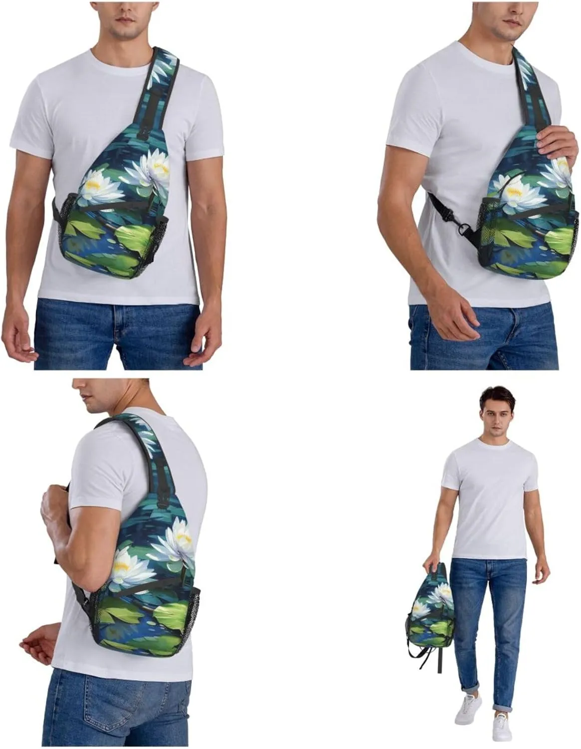 Slim Sling Bag for Women Woman Holding Child Cross Chest Bag Diagonally Casual Fashion Travel Hiking Daypack