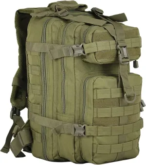 Small 30L Assault Backpack Military Tactical Backpack Tactical Bag for Outdoor Hiking Camping Travel Army Hunting Rucksack (Green)