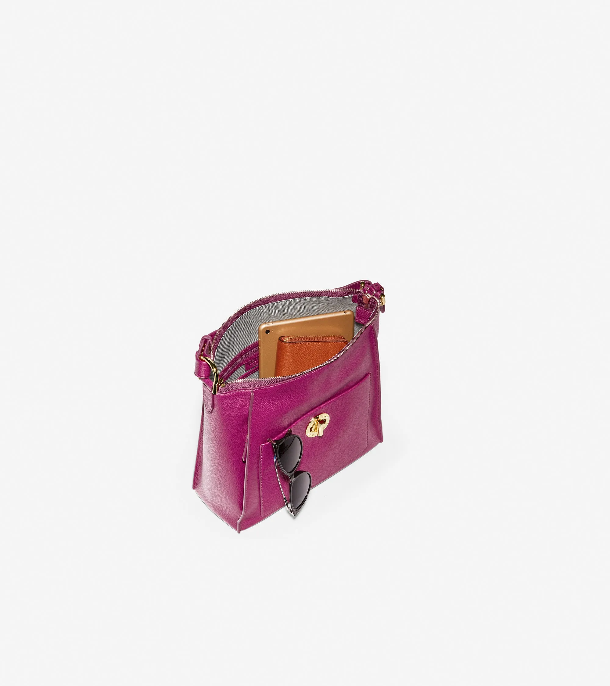 Small Turnlock Shoulder Bag