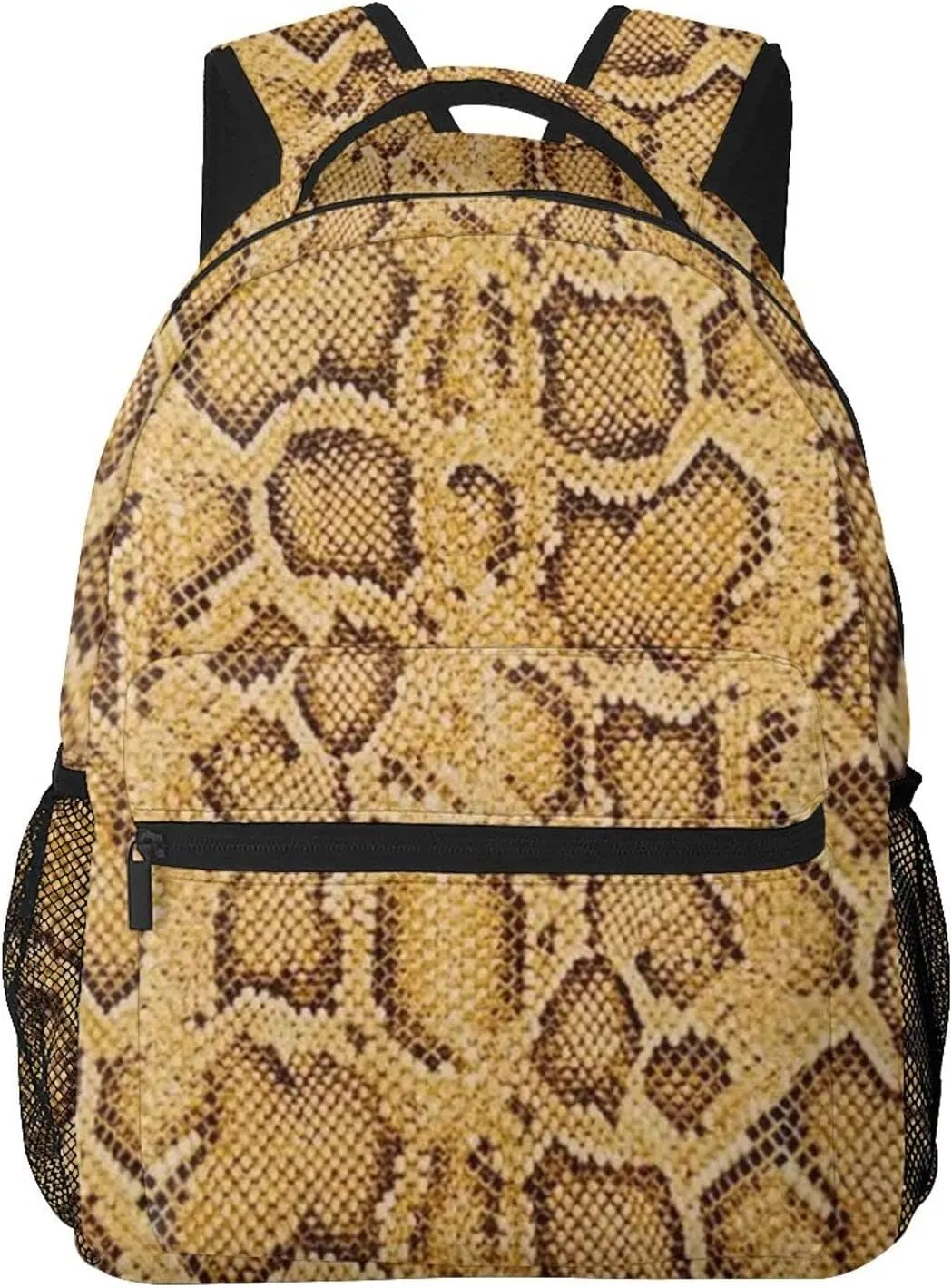 Snake Skin Backpack Funny Laptop Backpack Snake Tablet Travel Picnic Travel Bag Animal Skin Laptop Bag