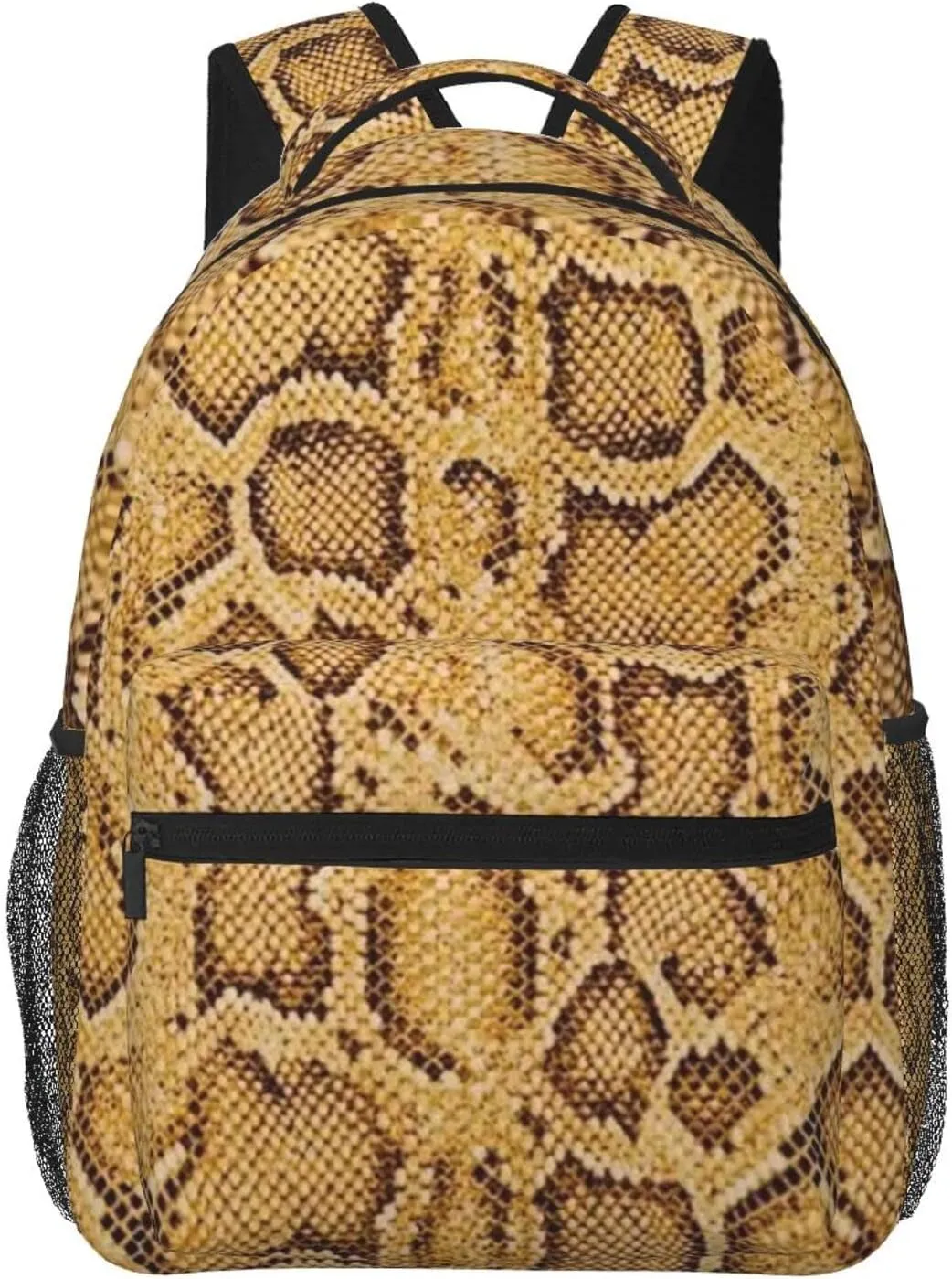 Snake Skin Backpack Funny Laptop Backpack Snake Tablet Travel Picnic Travel Bag Animal Skin Laptop Bag