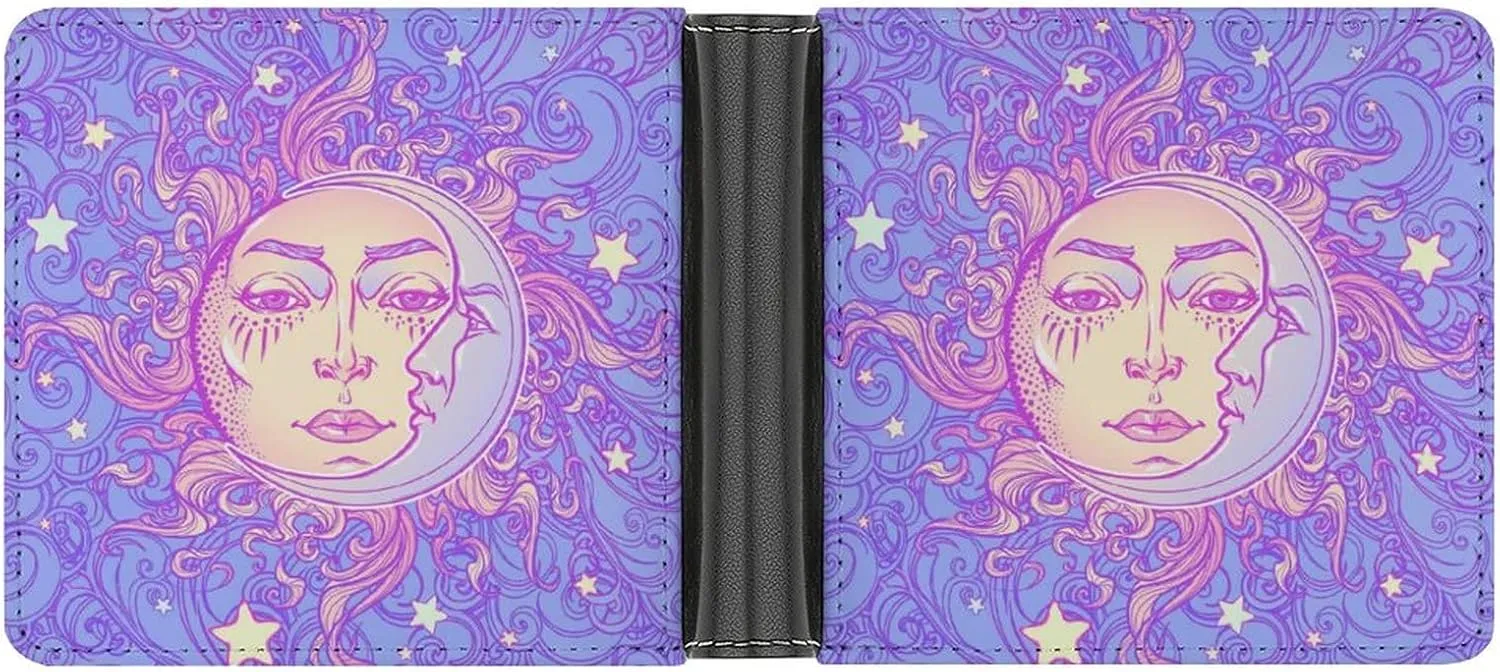 Soft PU Leather Bifold Wallet, Coin Purse Credit Pass Case, Durable Card-Holder Slim Billfold for Men Woman Money Storage