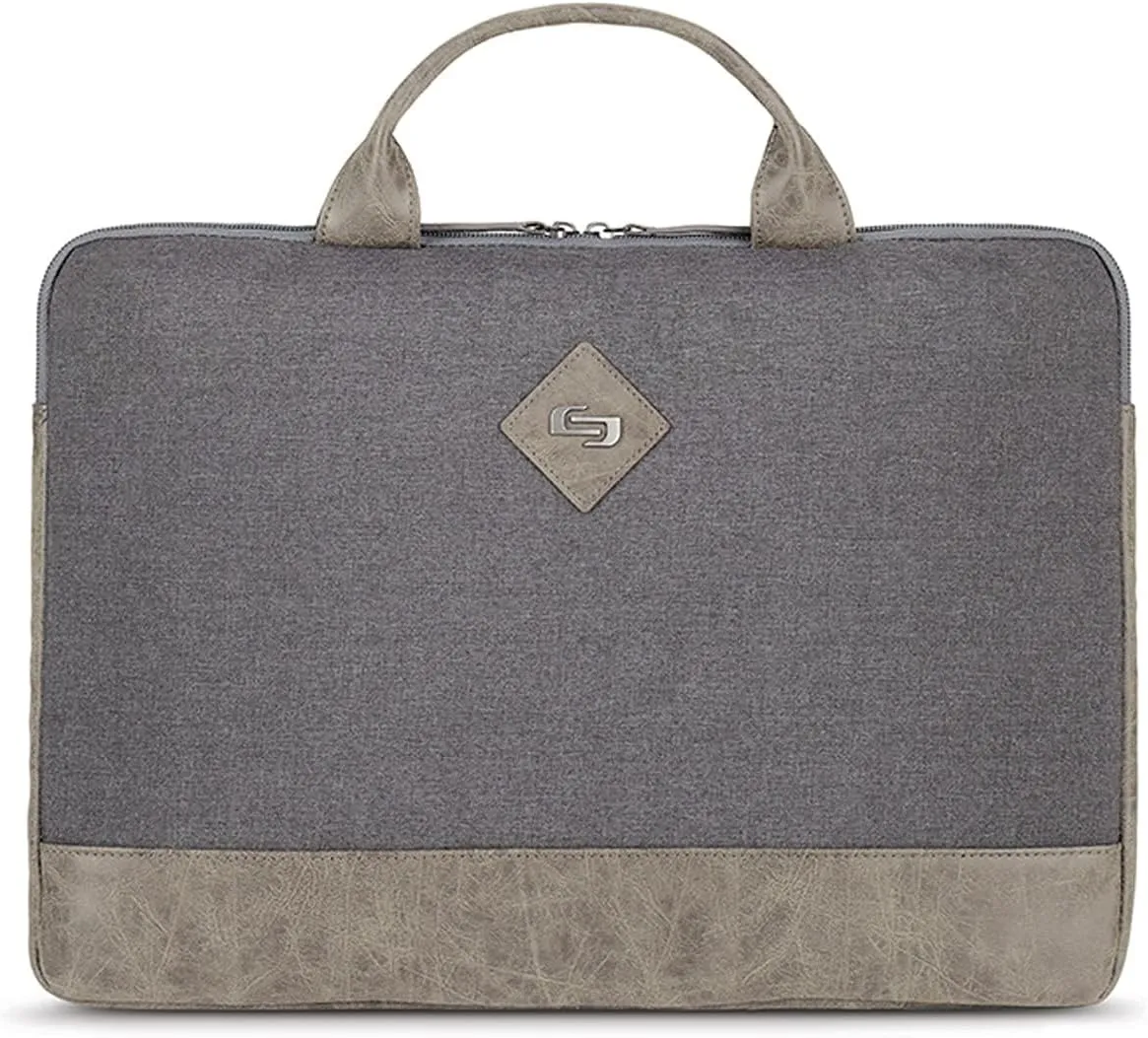 Solo New York Urban Nomad Laptop Sleeve Handle 15.6 Inch, Grey