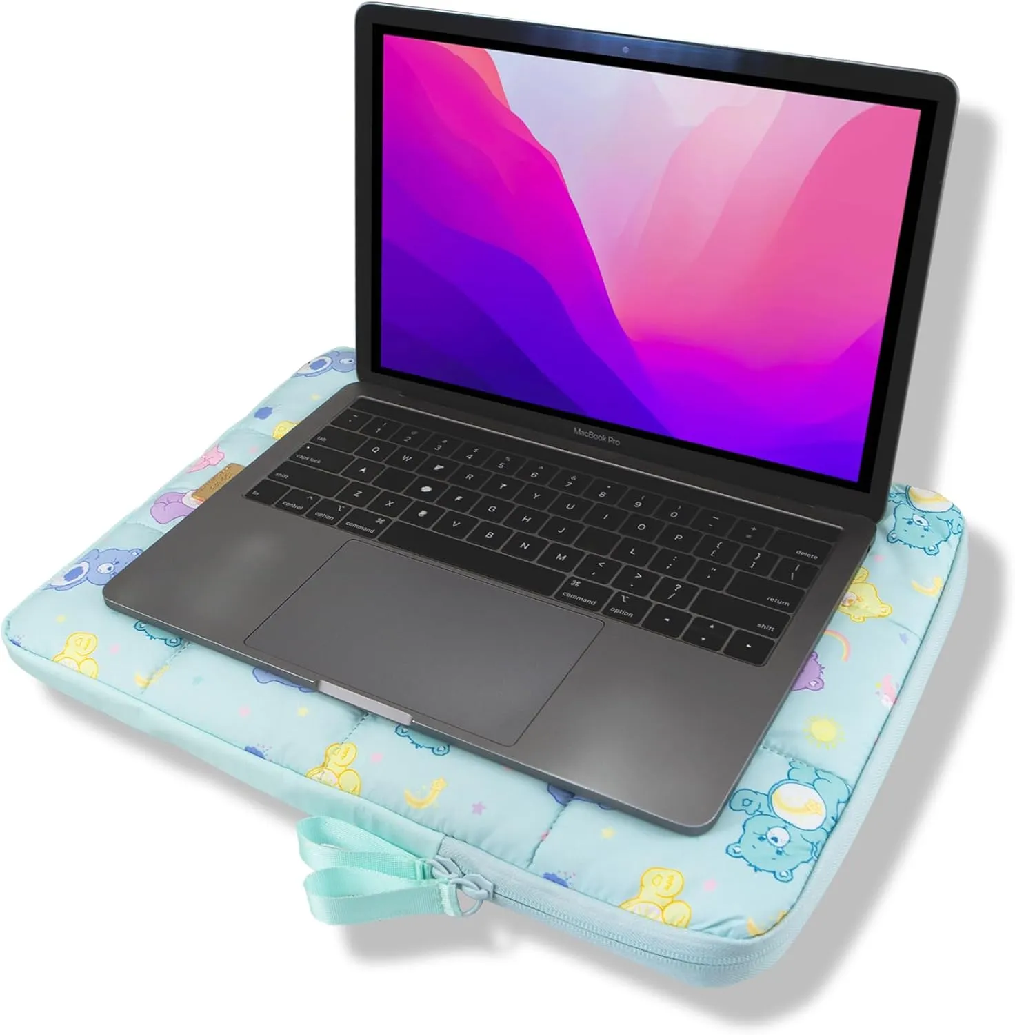 Sonix | Puffy Laptop Sleeve | 15-16 Inch, Quilted Pillow Puffer Laptop Carrying Case, Computer Sleeve | Care Bears Pastel