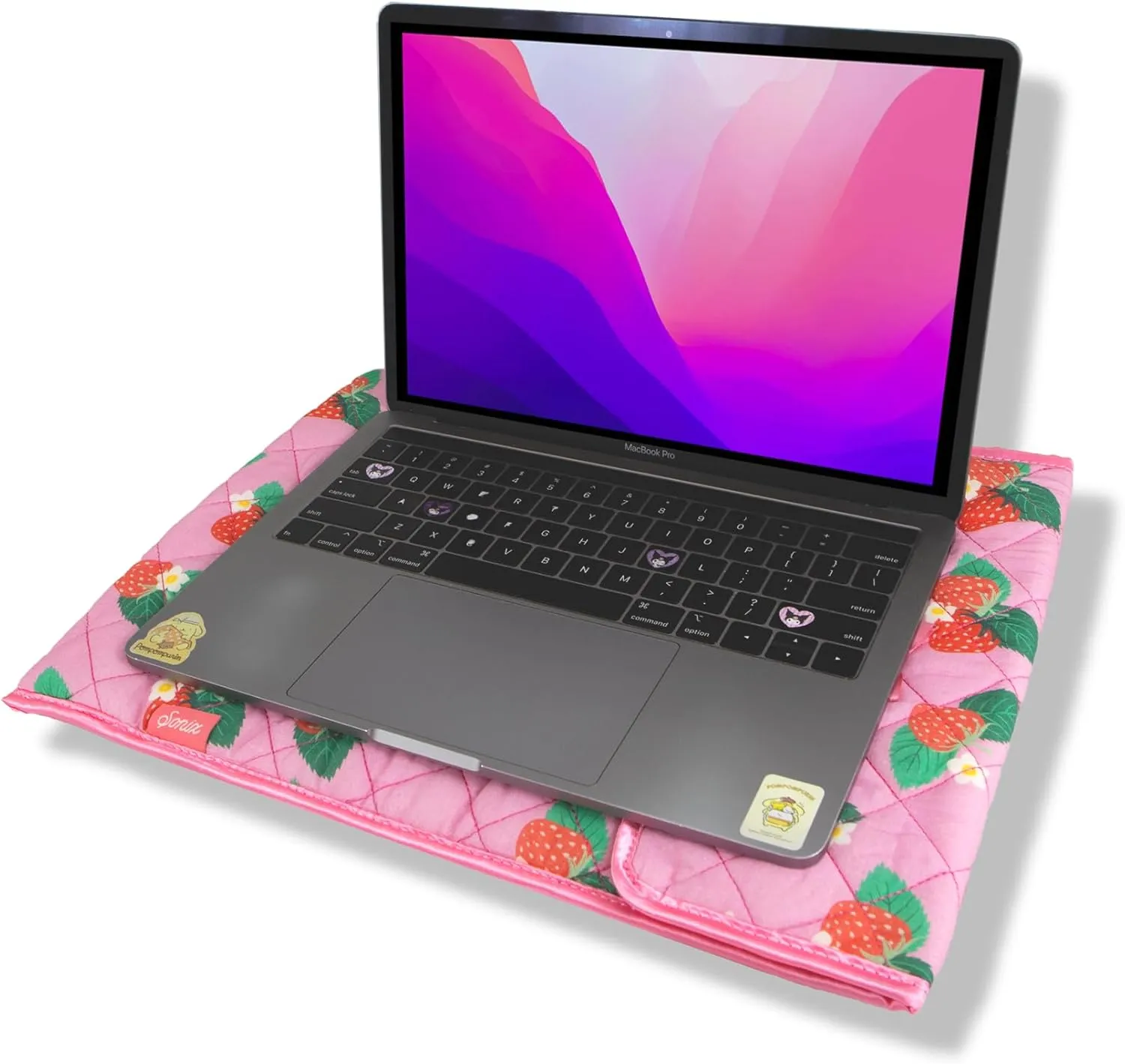 Sonix | Quilted Laptop Sleeve | 13-14 Inch, Quilted Soft Comfy Laptop Carrying Case, Computer Sleeve | Wild Strawberries