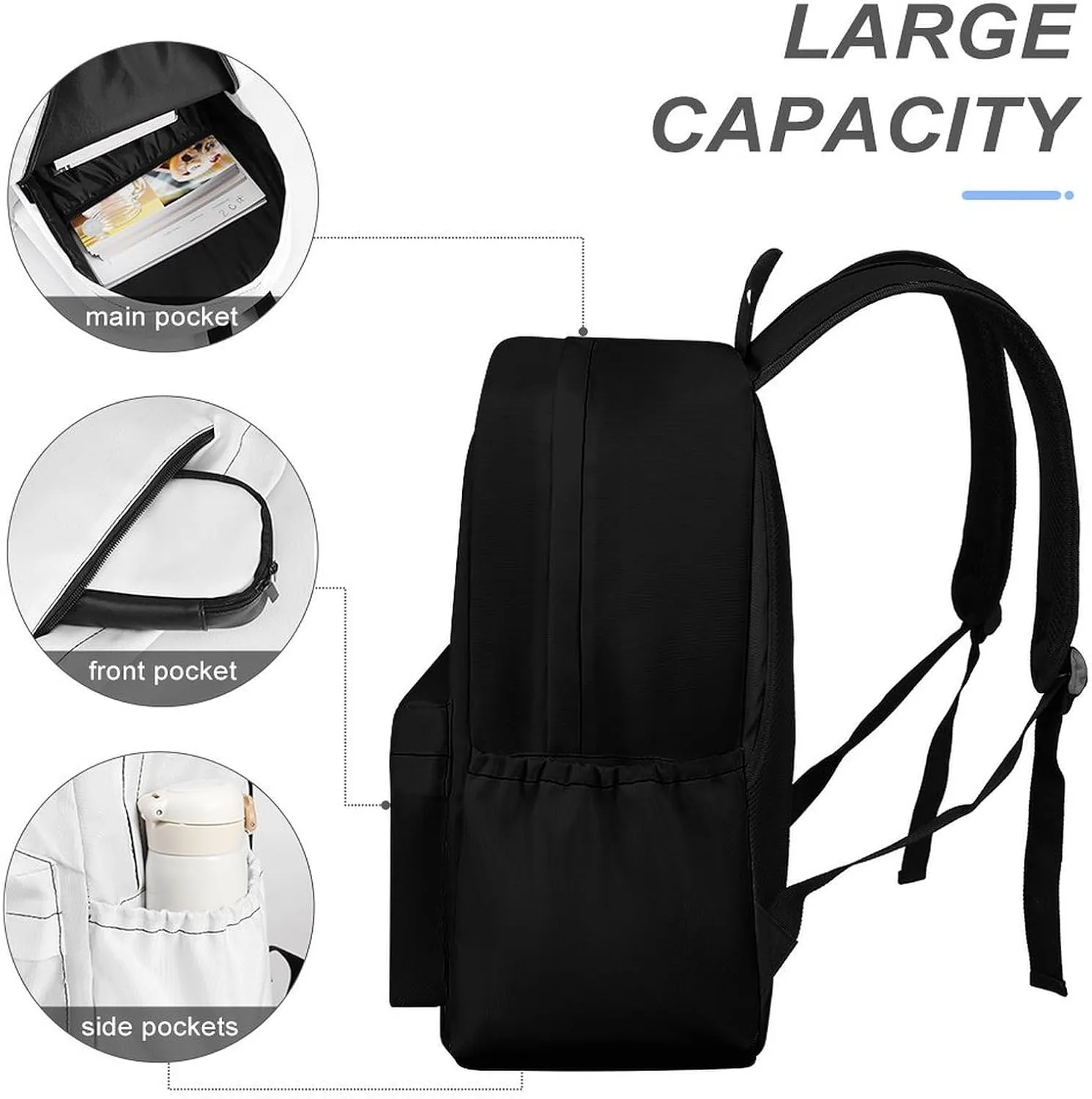 Spain Flag Spanish Dna Backpacks Multiple Pockets Rucksack Shoulder Bag Compartment Backpack Travel Hiking Camping for Men Women 2025