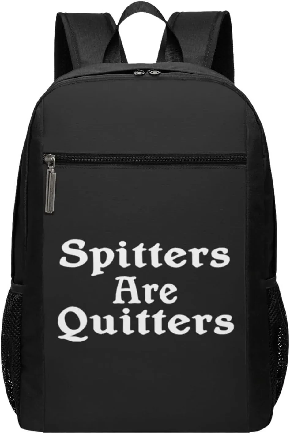 Spitters are Quitters Travel Laptop Backpack, Business Anti Theft Slim Sturdy Laptops Backpacks, College Computer Bag Gift for Men & Women Fits 17 Inch Notebook,Black