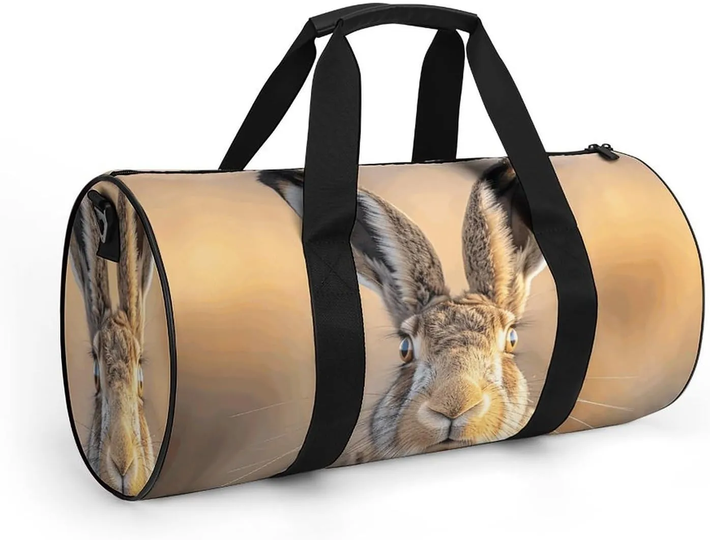Sports Gym Bag for Women Men Travel Duffel Bag A Brown Hare Weekender Bag Canvas Carry on Overnight Bag for Travel Swimming Fitness Workout Sports Duffle Bag