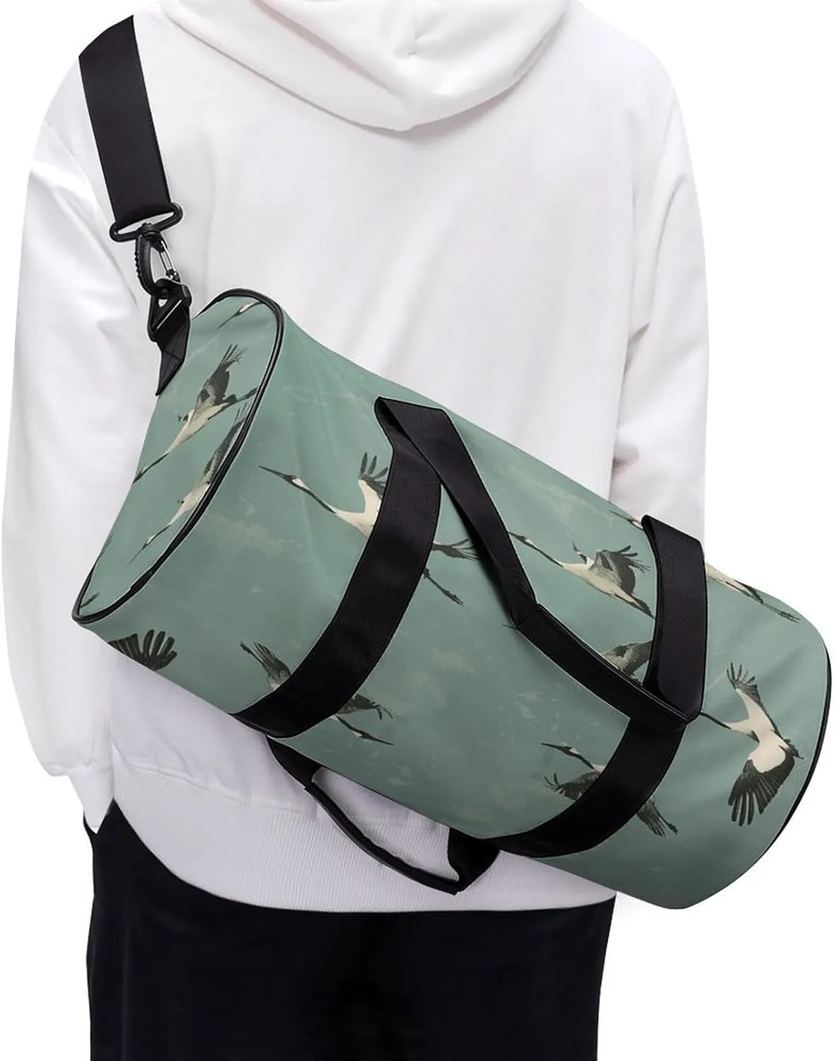 Sports Gym Bag for Women Men Travel Duffel Bag A Flock of Birds Weekender Bag Canvas Carry on Overnight Bag for Travel Swimming Fitness Workout Sports Duffle Bag, 17.7in/9in/9in, style-3