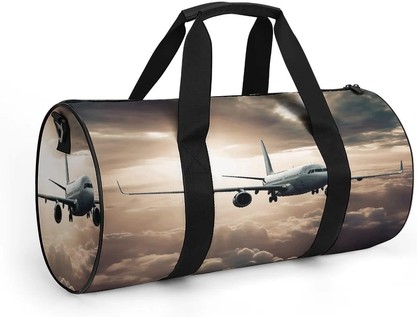 Sports Gym Bag for Women Men Travel Duffel Bag Airplane Flying in The Air Weekender Bag Canvas Carry on Overnight Bag for Travel Swimming Fitness Workout Sports Duffle Bag