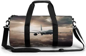 Sports Gym Bag for Women Men Travel Duffel Bag Airplane Flying in The Air Weekender Bag Canvas Carry on Overnight Bag for Travel Swimming Fitness Workout Sports Duffle Bag