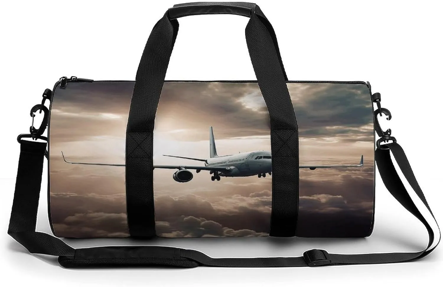 Sports Gym Bag for Women Men Travel Duffel Bag Airplane Flying in The Air Weekender Bag Canvas Carry on Overnight Bag for Travel Swimming Fitness Workout Sports Duffle Bag