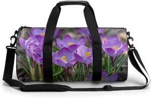 Sports Gym Bag for Women Men Travel Duffel Bag Flowers Are Blooming Weekender Bag Canvas Carry on Overnight Bag for Travel Swimming Fitness Workout Sports Duffle Bag