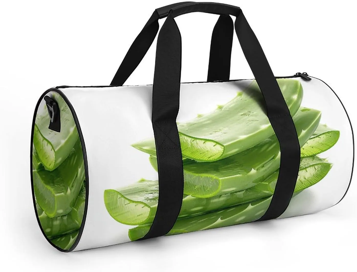 Sports Gym Bag for Women Men Travel Duffel Bag Fresh Aloe Vera Flakes Weekender Bag Canvas Carry on Overnight Bag for Travel Swimming Fitness Workout Sports Duffle Bag