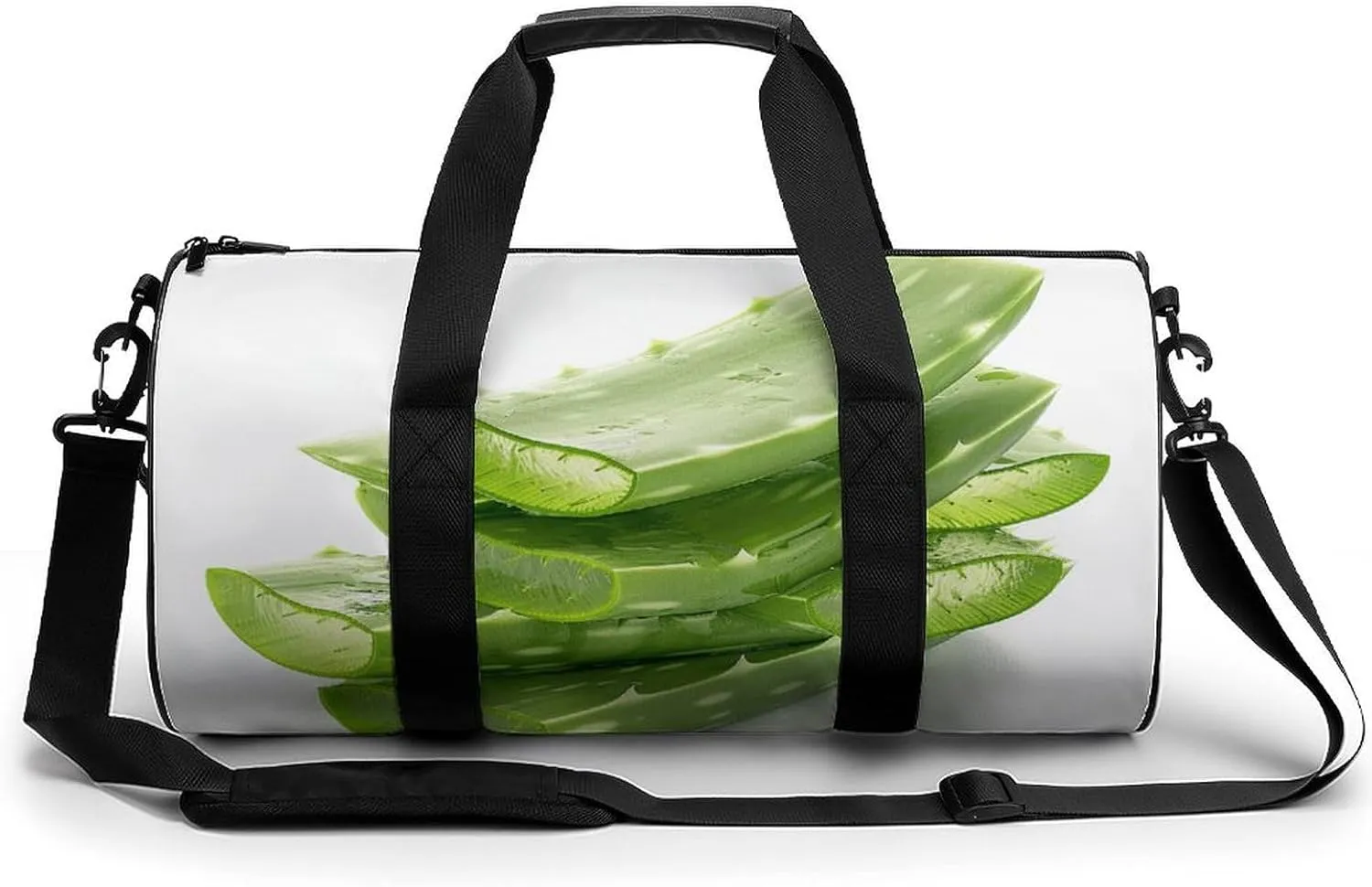 Sports Gym Bag for Women Men Travel Duffel Bag Fresh Aloe Vera Flakes Weekender Bag Canvas Carry on Overnight Bag for Travel Swimming Fitness Workout Sports Duffle Bag