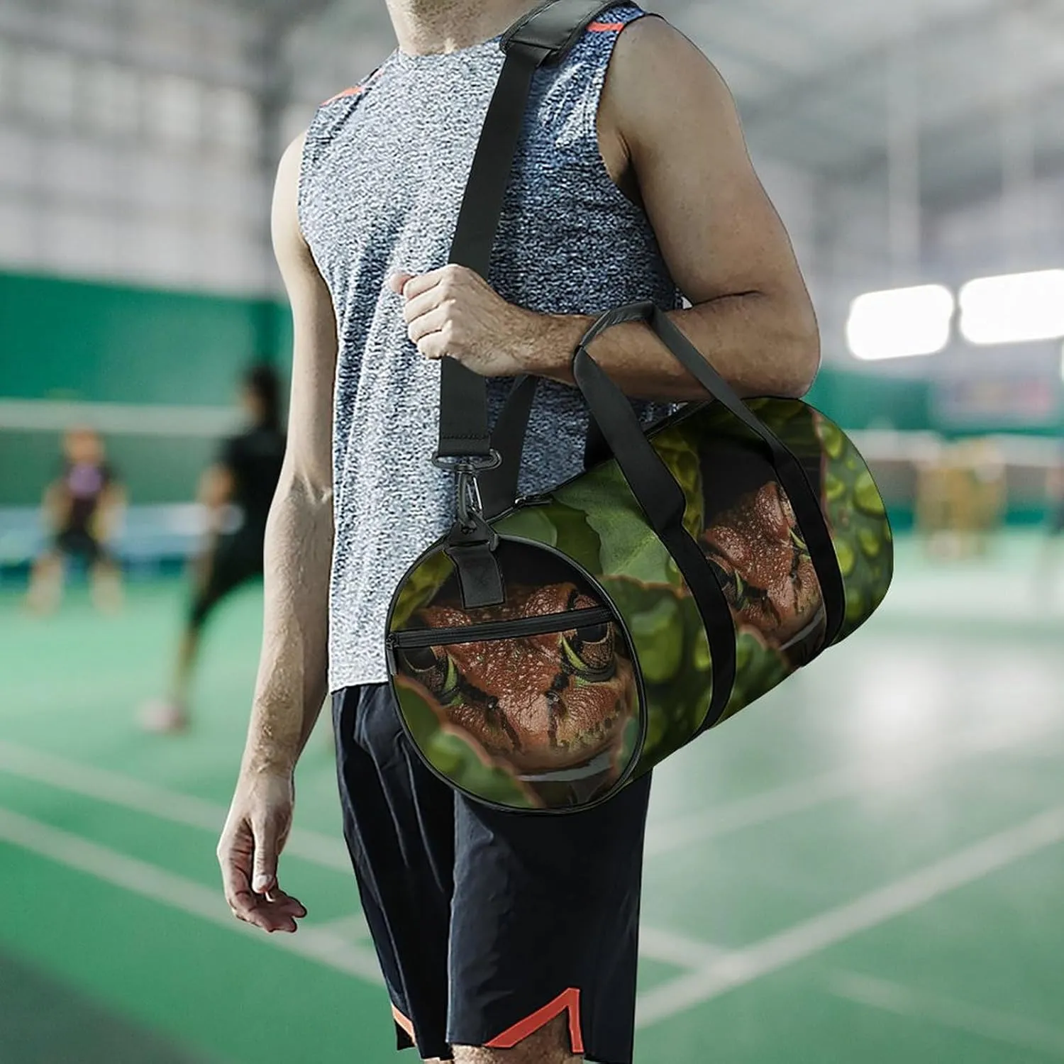 Sports Gym Bag for Women Men Travel Duffel Bag Head And Eyes Weekender Bag Canvas Carry on Overnight Bag for Travel Swimming Fitness Workout Sports Duffle Bag