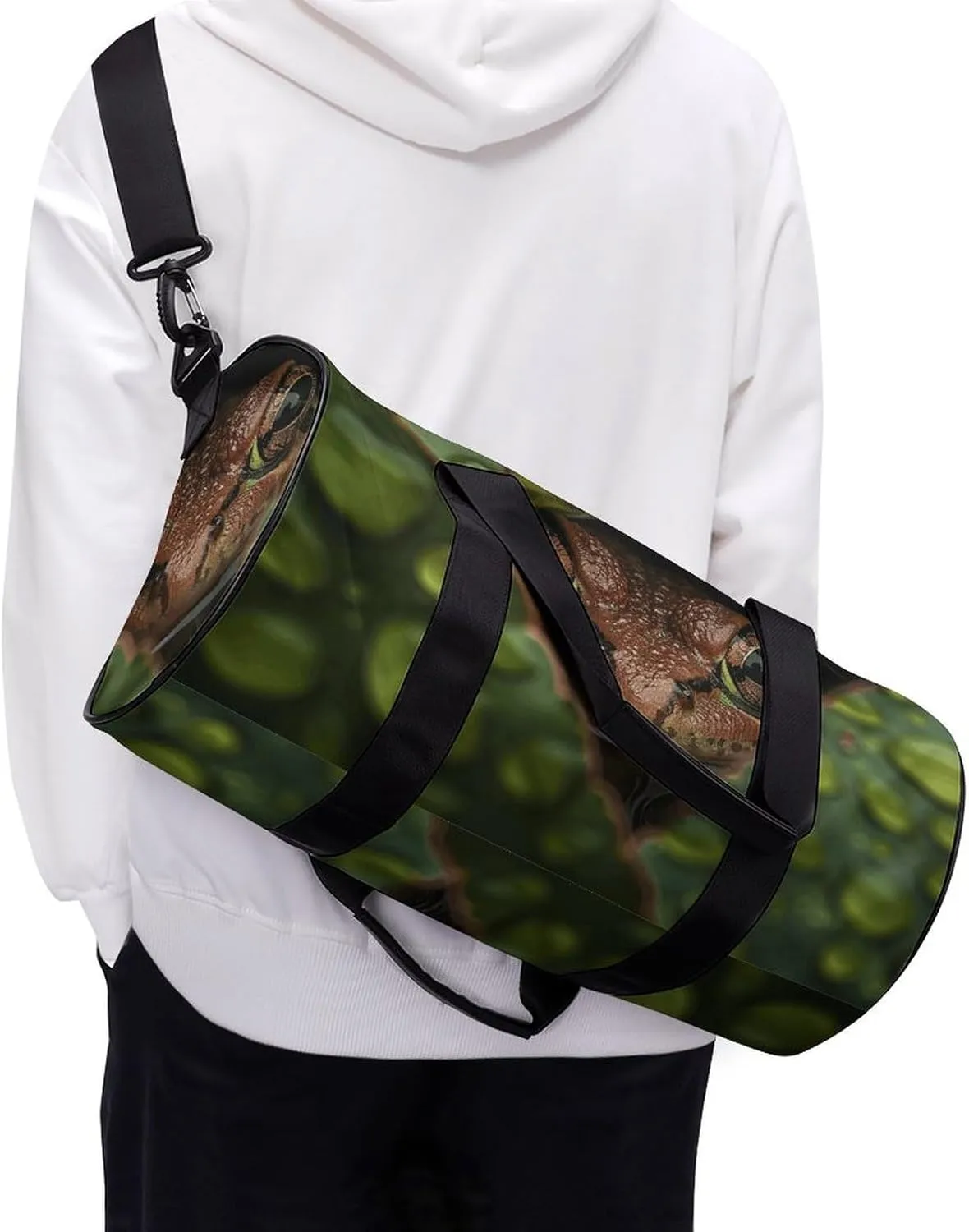 Sports Gym Bag for Women Men Travel Duffel Bag Head And Eyes Weekender Bag Canvas Carry on Overnight Bag for Travel Swimming Fitness Workout Sports Duffle Bag