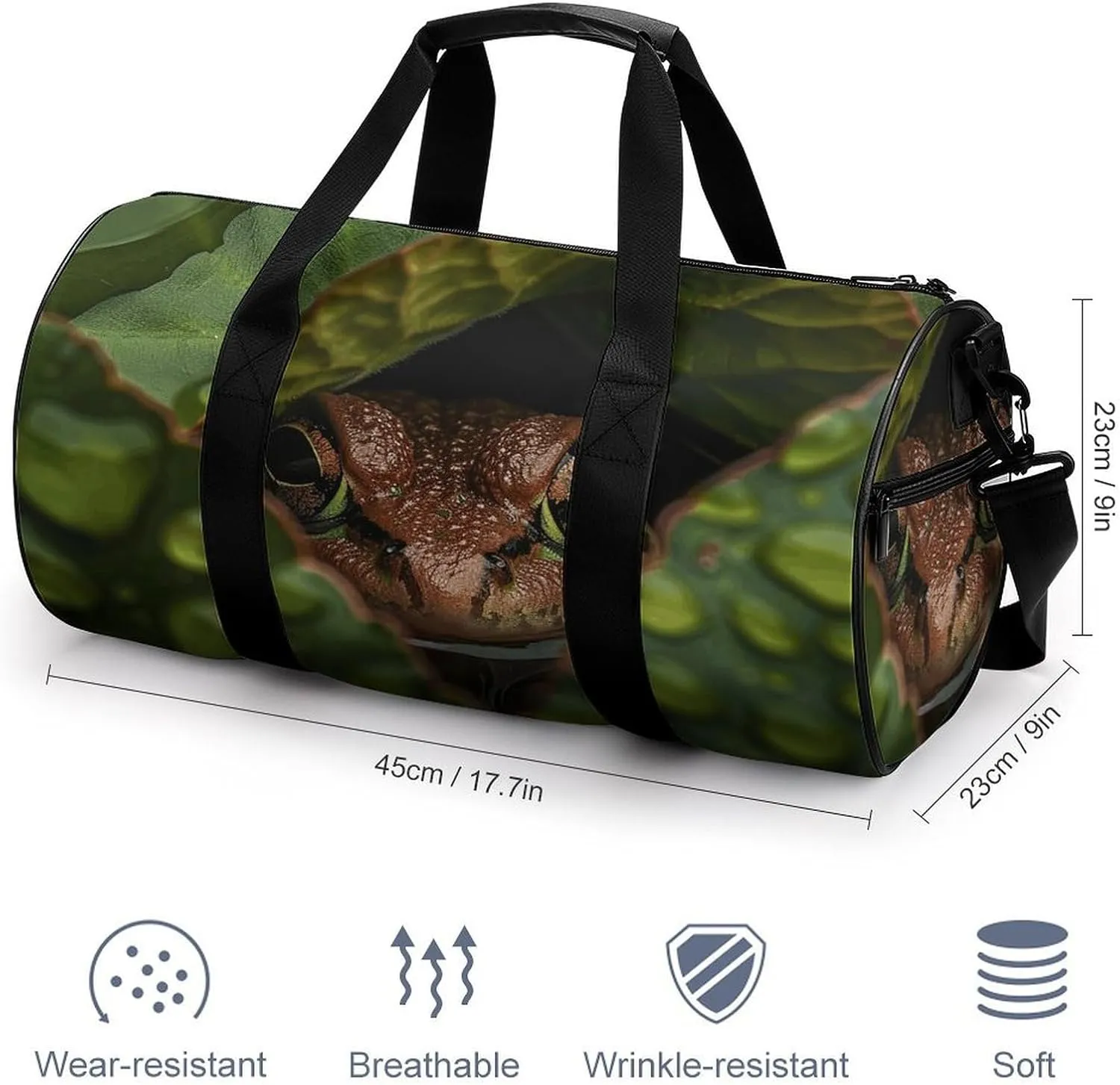 Sports Gym Bag for Women Men Travel Duffel Bag Head And Eyes Weekender Bag Canvas Carry on Overnight Bag for Travel Swimming Fitness Workout Sports Duffle Bag