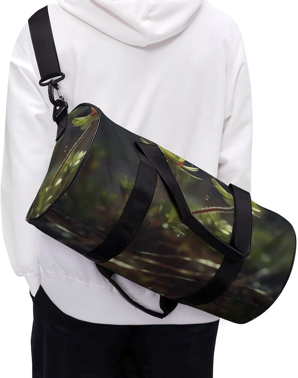 Sports Gym Bag for Women Men Travel Duffel Bag Plants Growing in The Ground Weekender Bag Canvas Carry on Overnight Bag for Travel Swimming Fitness Workout Sports Duffle Bag