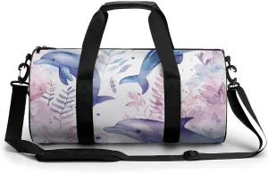 Sports Gym Bag for Women Men Travel Duffel Bag Seaweed in The Sea Weekender Bag Canvas Carry on Overnight Bag for Travel Swimming Fitness Workout Sports Duffle Bag, 17.7in/9in/9in, style-4