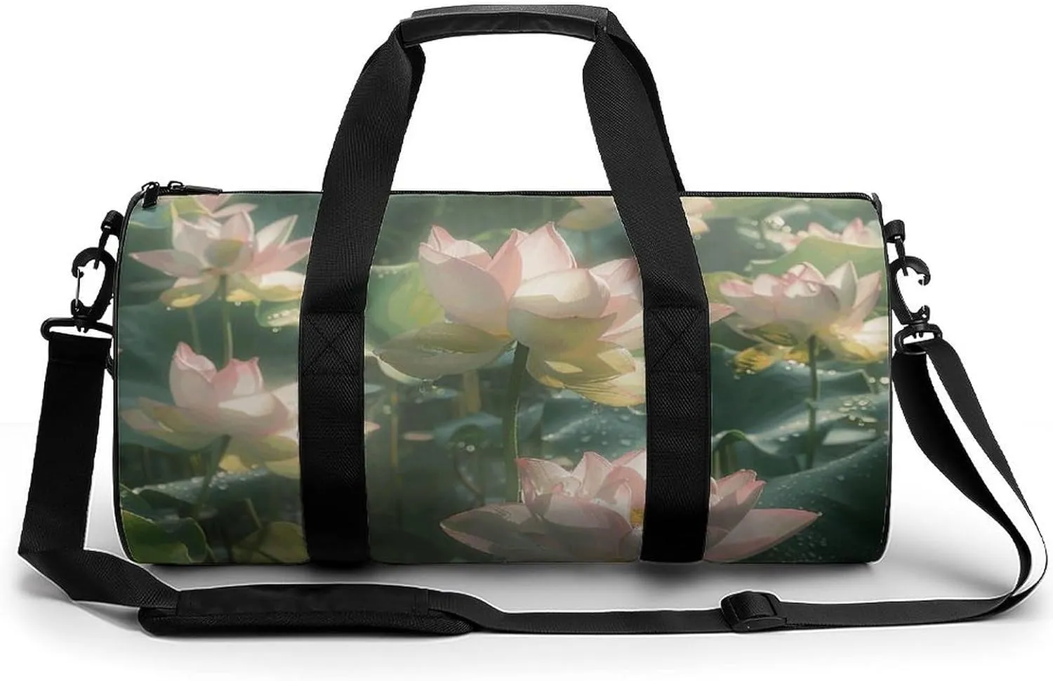 Sports Gym Bag for Women Men Travel Duffel Bag Surrounded by Leaves Weekender Bag Canvas Carry on Overnight Bag for Travel Swimming Fitness Workout Sports Duffle Bag, 17.7in/9in/9in, style-5