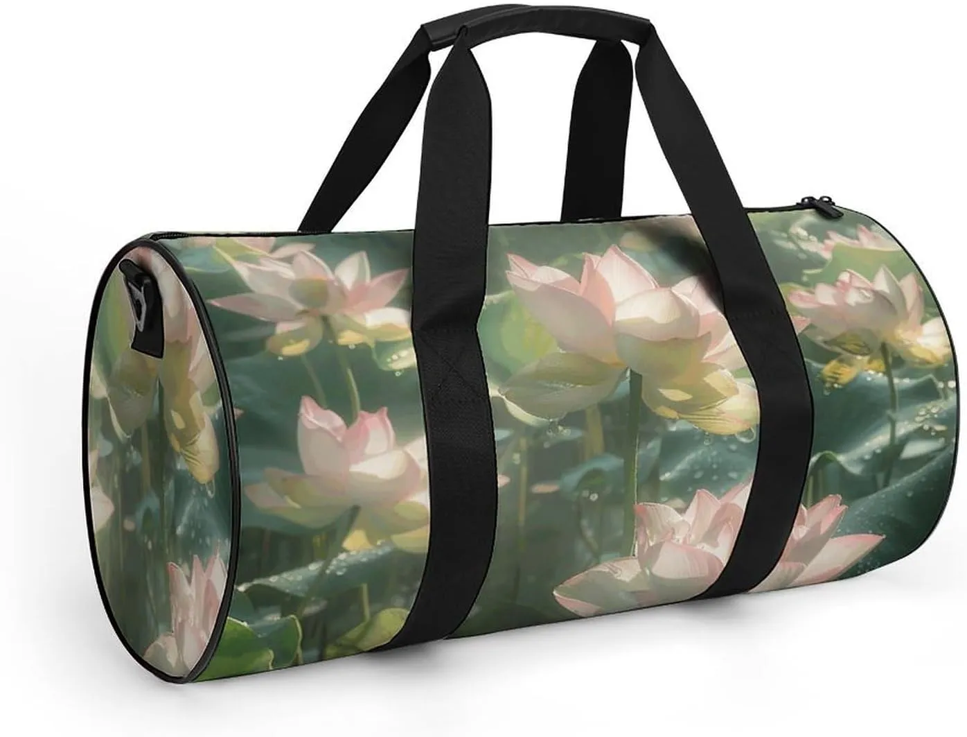 Sports Gym Bag for Women Men Travel Duffel Bag Surrounded by Leaves Weekender Bag Canvas Carry on Overnight Bag for Travel Swimming Fitness Workout Sports Duffle Bag, 17.7in/9in/9in, style-5