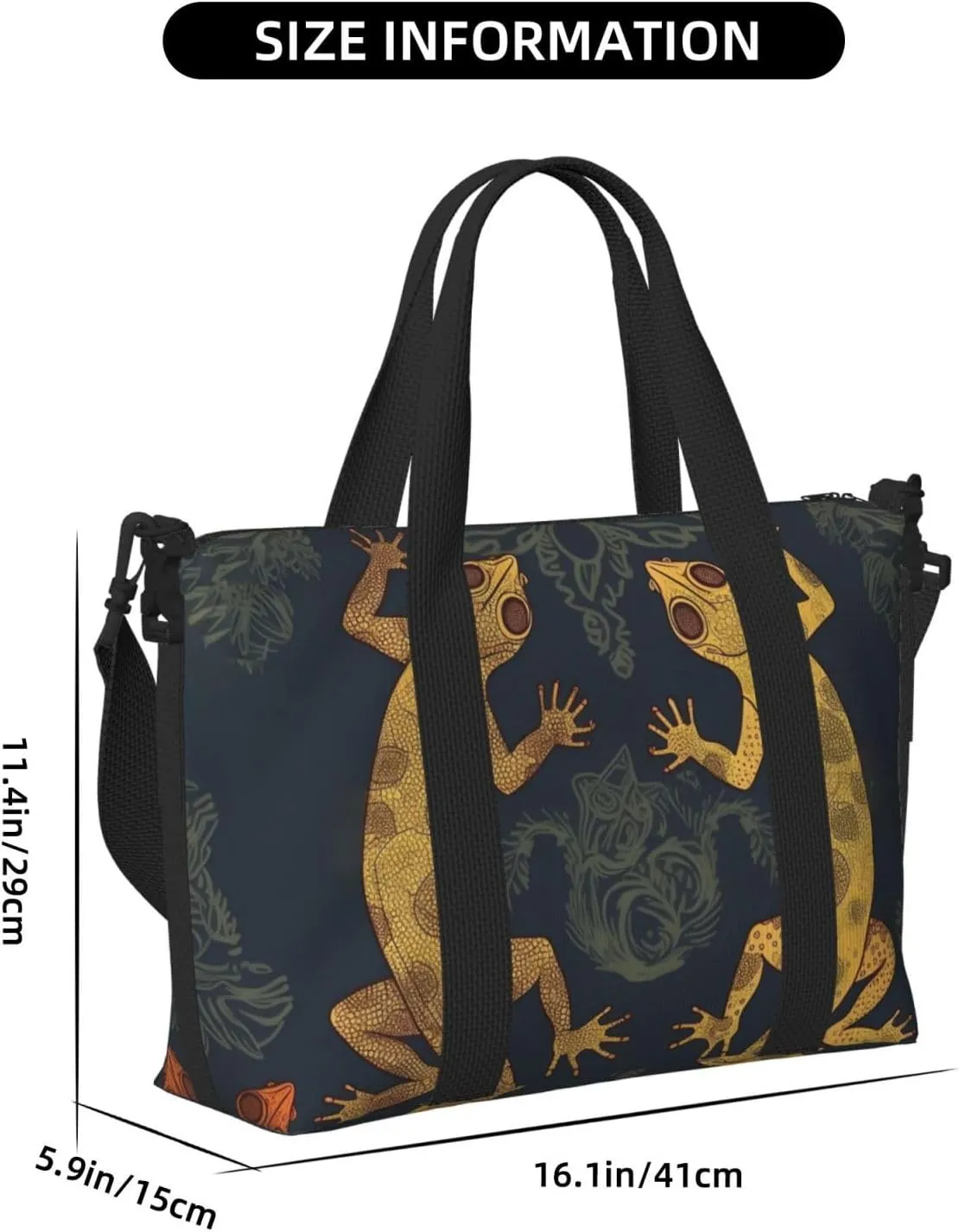 Sports Gym Bag for Women Men Travel Duffel Bag Tote Gecko Lizards Weekender Bag Canvas Carry on Overnight Bag for Travel Swimming Fitness Workout Sports Duffle Bag