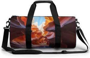 Sports Gym Bag for Women Men Travel Duffel Bag Tote Weekender Bag Antelope Canyon Carry on Overnight Bag for Travel Swimming Fitness Workout Sports Duffle Bag