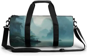 Sports Gym Bag for Women Men Travel Duffel Bag Tote Weekender Bag Country Life Pictures Carry on Overnight Bag for Travel Swimming Fitness Workout Sports Duffle Bag