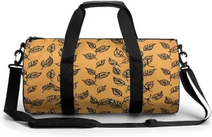 Sports Gym Bag for Women Men Travel Duffel Bag Tote Weekender Bag Deep Gold And Orange Carry on Overnight Bag for Travel Swimming Fitness Workout Sports Duffle Bag