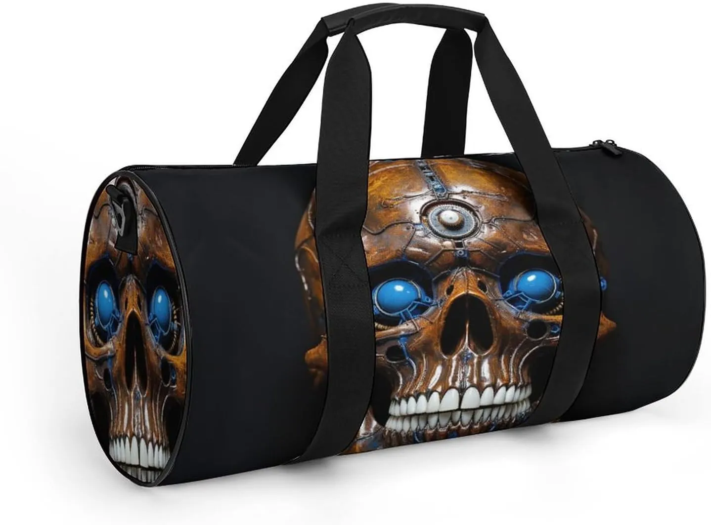 Sports Gym Bag for Women Men Travel Duffel Bag Tote Weekender Bag Eyes Skull Carry on Overnight Bag for Travel Swimming Fitness Workout Sports Duffle Bag