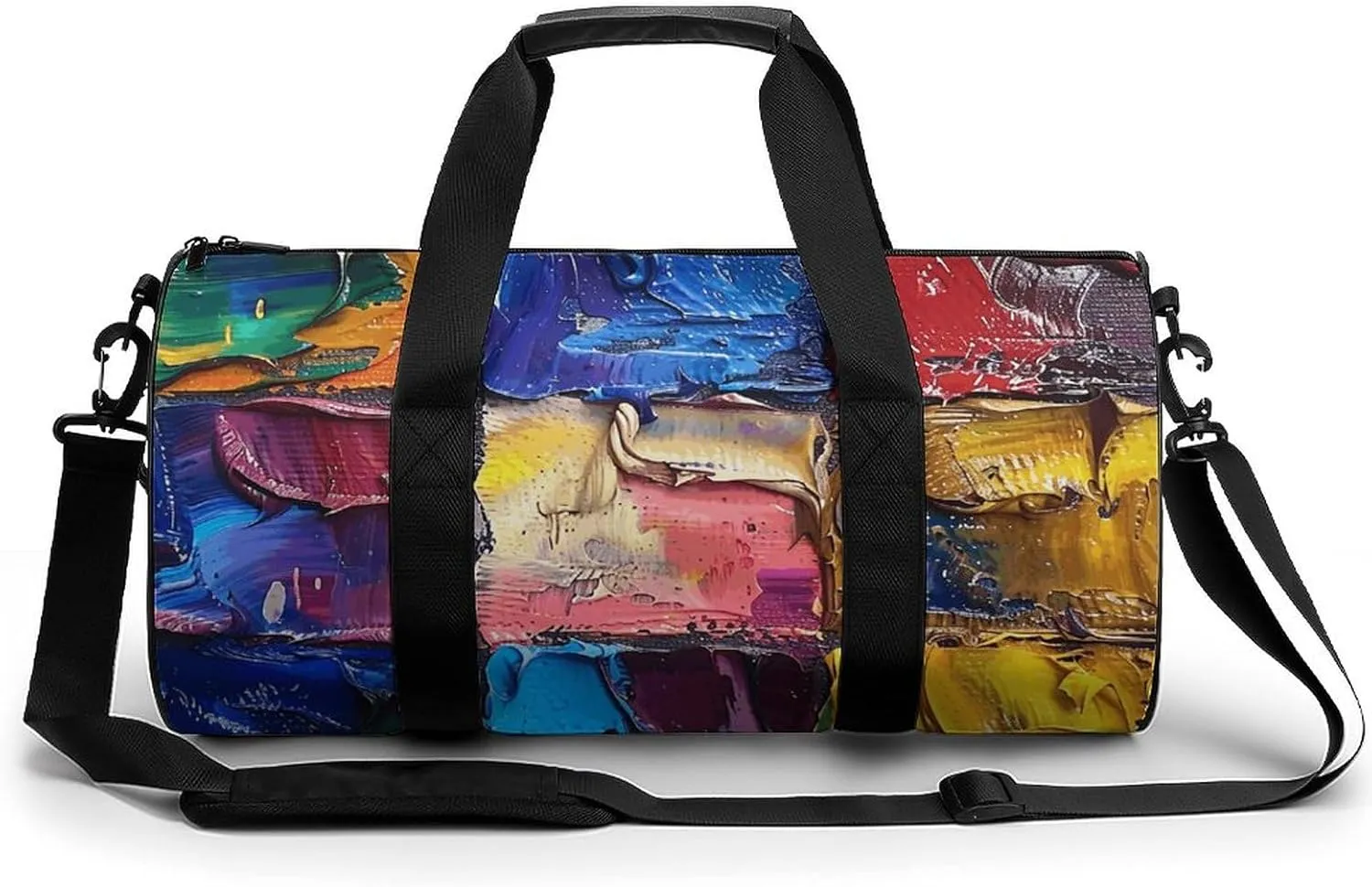 Sports Gym Bag for Women Men Travel Duffel Bag Tote Weekender Bag Paint Tray Pictures Carry on Overnight Bag for Travel Swimming Fitness Workout Sports Duffle Bag