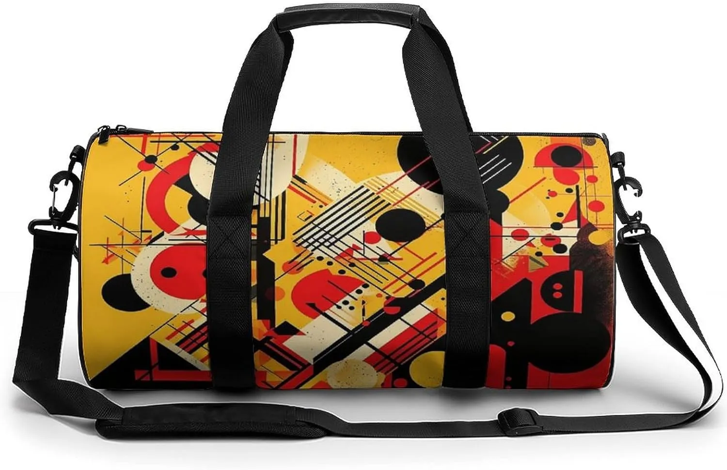 Sports Gym Bag for Women Men Travel Duffel Bag Tote Weekender Bag Patterns of Different Shapes Carry on Overnight Bag for Travel Swimming Fitness Workout Sports Duffle Bag