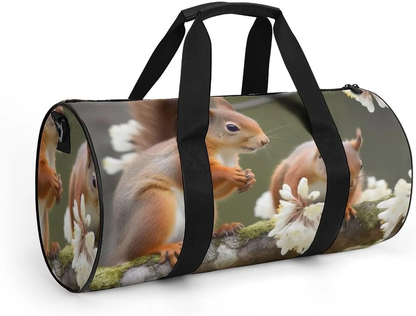 Sports Gym Bag for Women Men Travel Duffel Bag Tote Weekender Bag Squirrels Carry on Overnight Bag for Travel Swimming Fitness Workout Sports Duffle Bag