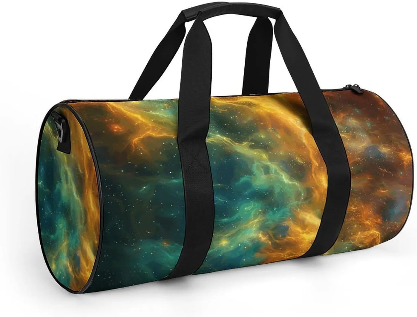 Sports Gym Bag for Women Men Travel Duffel Bag Vibrant Nebula Swirl Weekender Bag Canvas Carry on Overnight Bag for Travel Swimming Fitness Workout Sports Duffle Bag